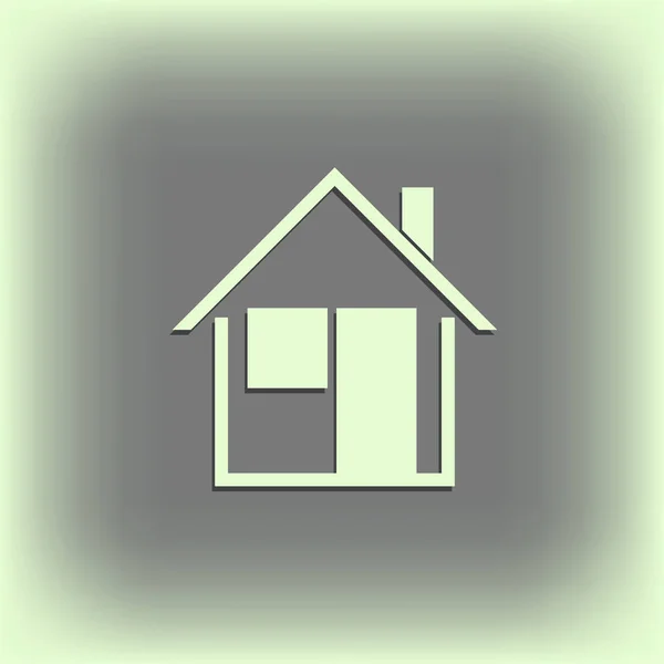 Icône de maison. Style vectoriel Web . — Image vectorielle