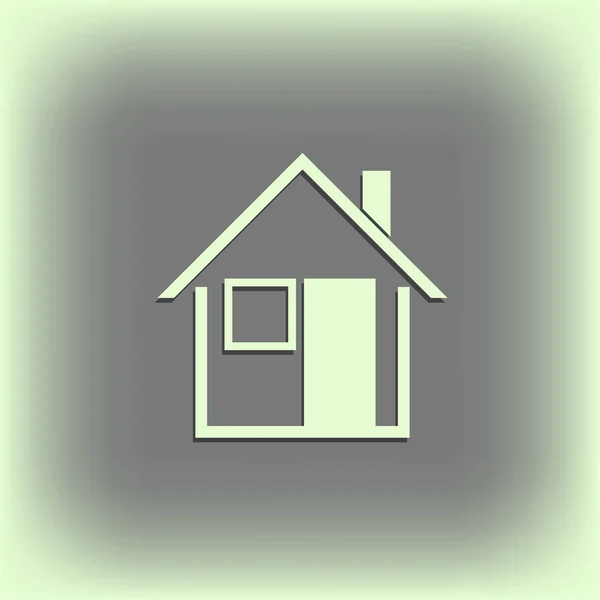 Icône de maison. Style vectoriel Web . — Image vectorielle