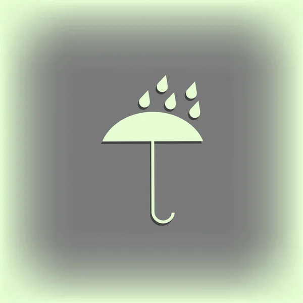 Şemsiye simgesi. Web vektör stili. — Stok Vektör