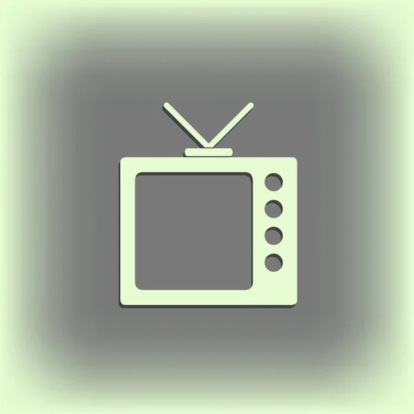 TV pictogram in trendy vlakke stijl. Vectorillustratie, Eps10. — Stockvector