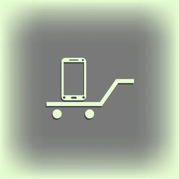 Icono del teléfono inteligente, ilustración de vectores — Vector de stock
