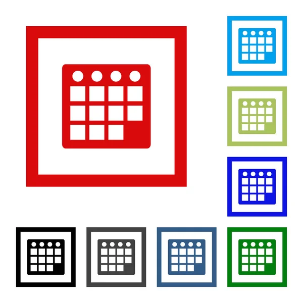 Het pictogram van de kalender in trendy vlakke stijl. Kalender symbool voor uw websiteontwerp, logo, app, Ui. Vectorillustratie, Eps10. — Stockvector