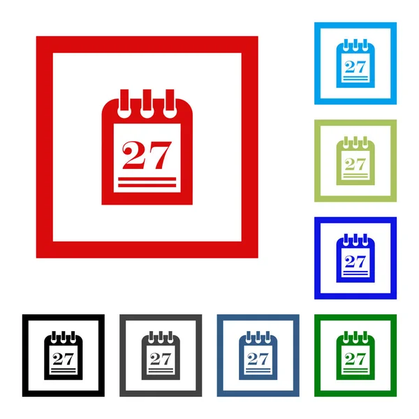 Calendario Icono en estilo plano de moda. Símbolo de calendario para el diseño de su sitio web, logotipo, aplicación, interfaz de usuario. Ilustración vectorial, EPS10 . — Vector de stock