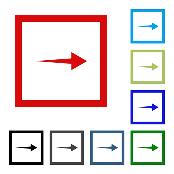 Flecha icono de botón de vector se. color sobre fondo blanco . — Archivo Imágenes Vectoriales