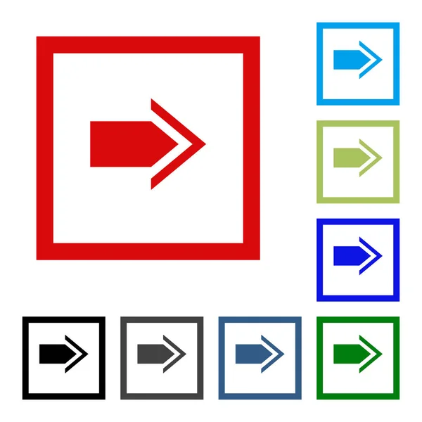 矢印ベクトル ボタン アイコン se。 白い背景の色. — ストックベクタ