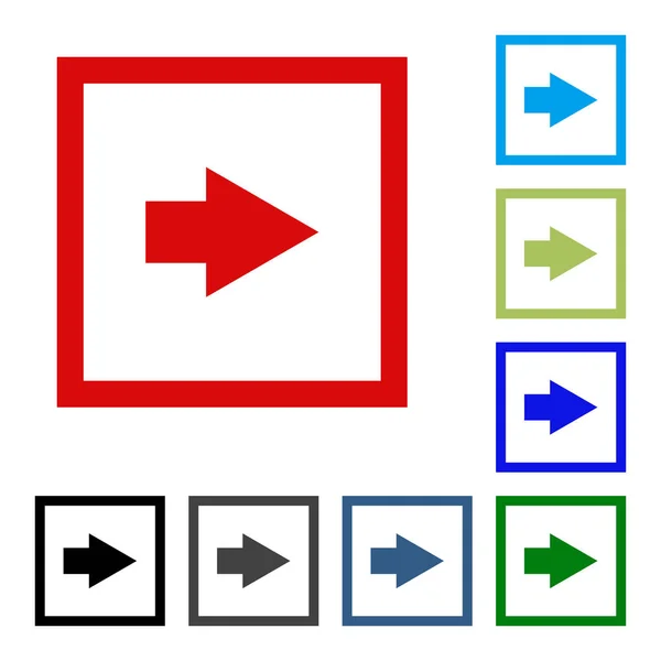 Flecha icono de botón de vector se. color sobre fondo blanco . — Archivo Imágenes Vectoriales