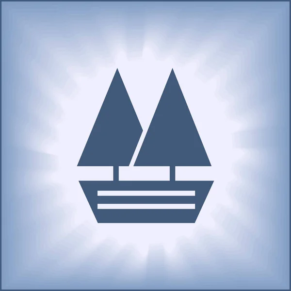 Icona della regata sportiva per siti web, web design, app mobile — Vettoriale Stock