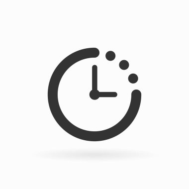 Saat simgesi vektör çizim, Eps10.