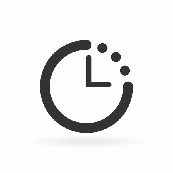 Icono del reloj Ilustración vectorial, EPS10 . — Archivo Imágenes Vectoriales