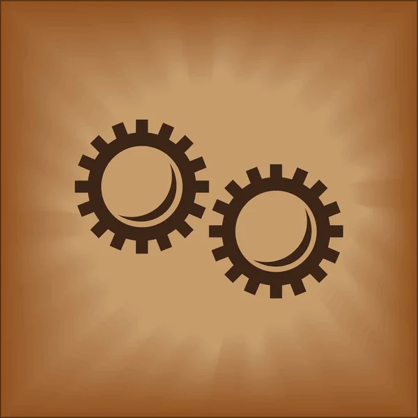Gears Icon Icon Vector Template — стоковый вектор