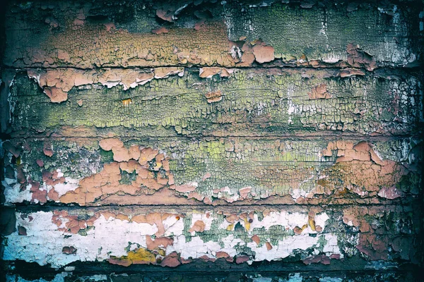 Старинный Деревянный Фон Пилинговой Краской Фоновый Крупный План — стоковое фото