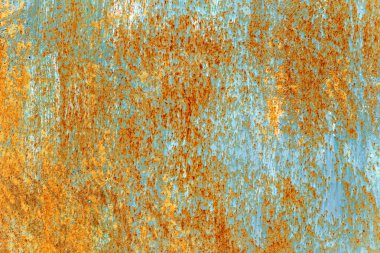 Çatlaklar, doku paslı metal arka plan. Paslı metal doku renkli.