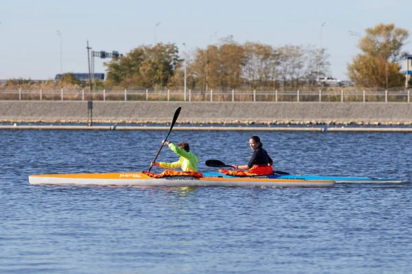 Rostov Aan Don Rusland Oktober 2018 Opleiding Van Sporters Roeien — Stockfoto