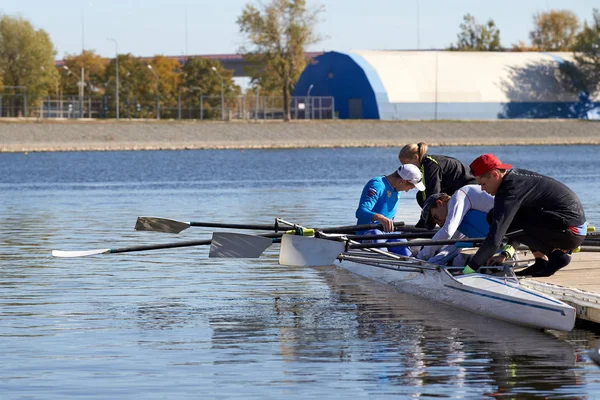 Rostov Aan Don Rusland Oktober 2018 Jonge Atleten Zich Voorbereiden — Stockfoto