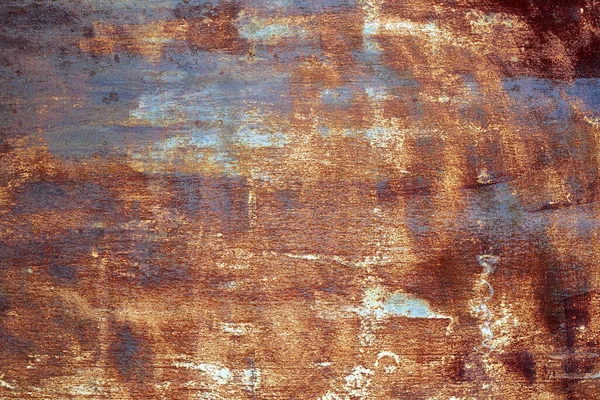 Primer Plano Una Hermosa Textura Metal Oxidado Con Tonos Azules — Foto de Stock