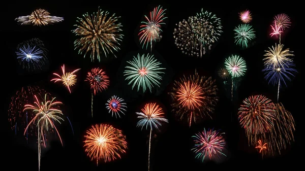 Fireworks Explode Des Moines Skyline Composite Multiple Fireworks Set July — Stock Photo, Image