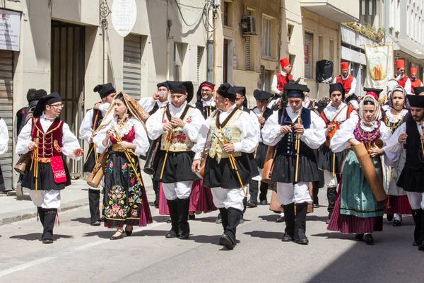 Cagliari Italia Maggio 2017 361 Processione Religiosa Sant Efisio Sardegna — Foto Stock