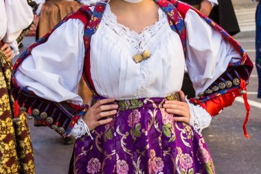 SELARGIUS, İtalya - 14 Eylül: Antik Selargino Düğünü - Sardunya