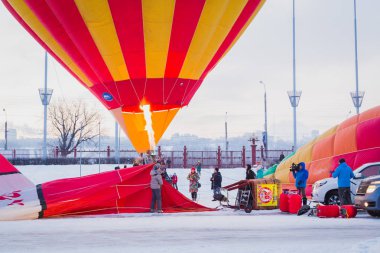 Sıcak Hava Balon Festivali kütle-başlangıç