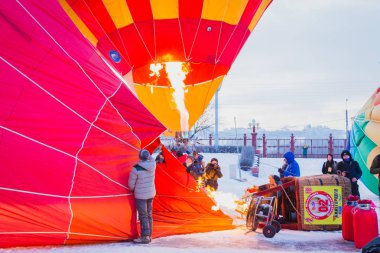 Sıcak Hava Balon Festivali kütle-başlangıç