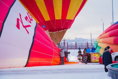 Sıcak Hava Balon Festivali kütle-başlangıç