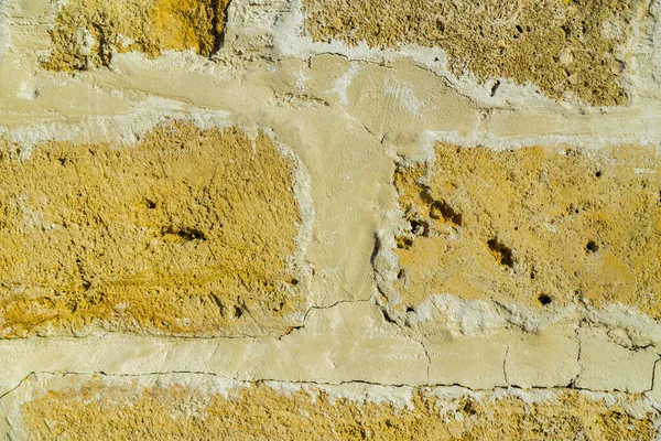 Kamenná zeď vzor. Velké betonové cihly mimo. — Stock fotografie