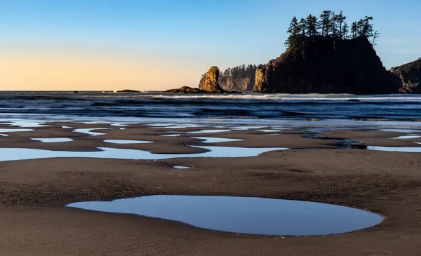 Second Beach Trova Push Washington Più Piatta Delle Spiagge Sentiero — Foto Stock