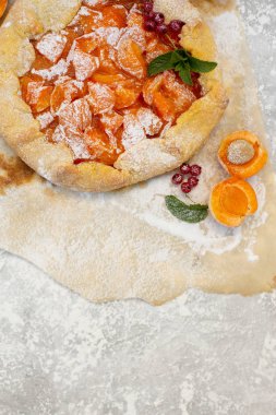 Yaz vejetaryen gıda, yaz meyve lezzetli pasta