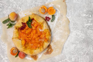 Yaz vejetaryen gıda, yaz meyve lezzetli pasta