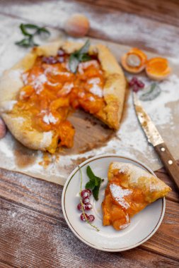 Yaz vejetaryen gıda, yaz meyve lezzetli pasta