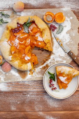 Yaz vejetaryen gıda, yaz meyve lezzetli pasta