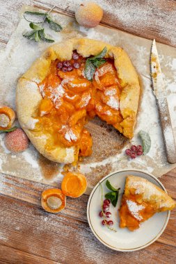 Yaz vejetaryen gıda, yaz meyve lezzetli pasta