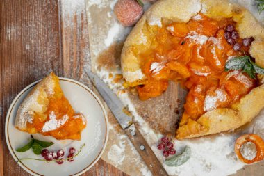 Yaz vejetaryen gıda, yaz meyve lezzetli pasta