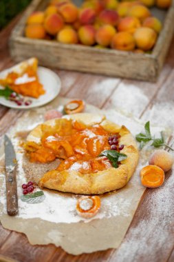 Yaz vejetaryen gıda, yaz meyve lezzetli pasta