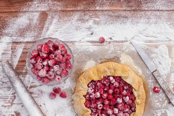 Sucré dessert d'été à la baie — Photo