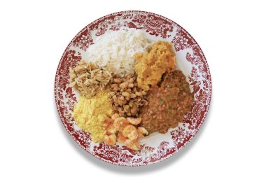 Caruru dish. Typical Bahia food clipart