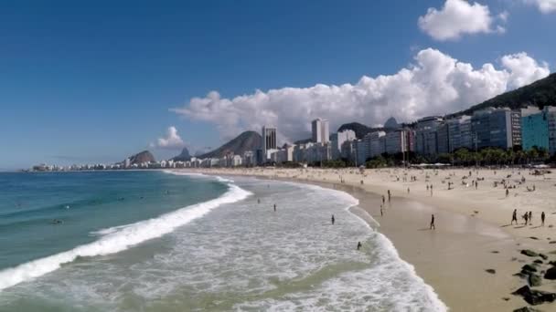 Vídeo Praia Leme Copacabana Rio Janeiro Brasil — Vídeo de Stock