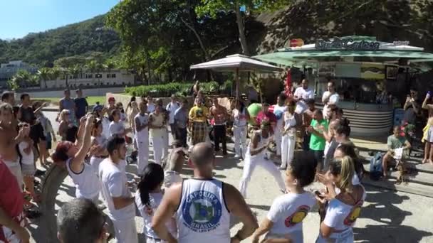 Tradycyjny Taniec Capoeira Ulicy Rio Janeiro Brazylia — Wideo stockowe