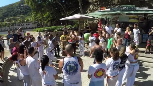 Traditional Capoeira Dance Street City Rio Janeiro Brazil — Stock Video