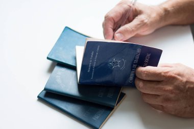 Brezilya çalışma kartı. Portekizce 