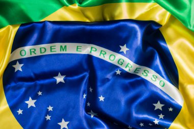 Brezilya bayrağının kabartmalı fotoğrafı