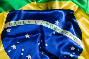 Brezilya bayrağının kabartmalı fotoğrafı