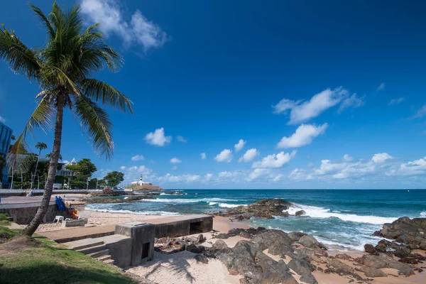 Salvador Bahia Brazil Pohled Pláž Barra — Stock fotografie