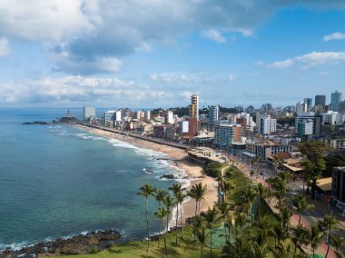 Salvador Bahia 'nın gökyüzü manzarası.