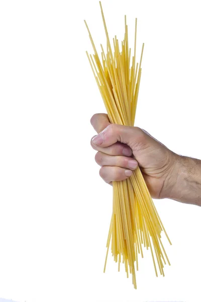 Poing Spaghetti Avec Fond Blanc — Photo
