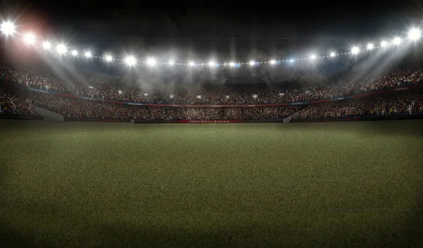 American football soccer stadium 3D rendering — Stock Photo, Image