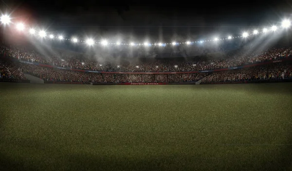 美国足球足球场3d 渲染 免版税图库照片