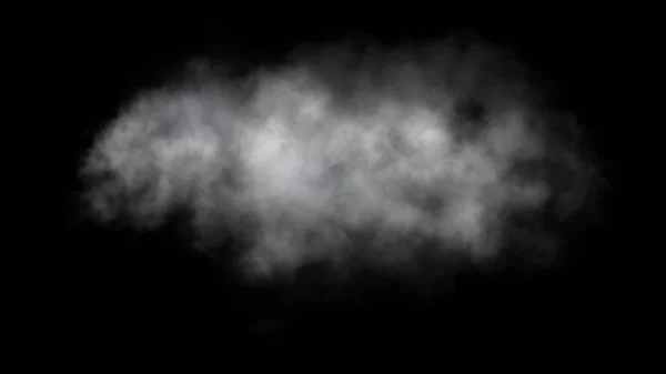 Niebla abstracta o humo se mueven sobre fondo negro Fotos De Stock