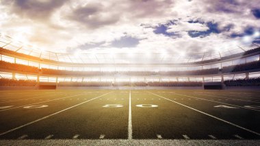 Sunset Bulvarında panoramik futbol stadyumu