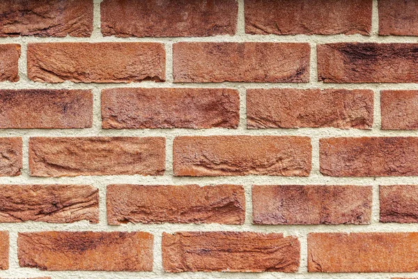 Tuğla duvar, tuğla arka plan, sitede inşaat, dekoratif tuğla tuğla.